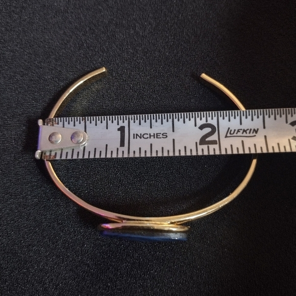 Gold Rhinestone Abalone Bracelet Set - Picture 10 of 11